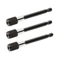 thumbnail image 2 of S SERENABLE 3 Pieces Bit Holder Quick Change Hex Rod Shank Conversion Rod Long Handle Impact 100mm, 2 of 7