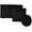 Black, variant on 3-Piece Bathroom Set - OVERSTOCK SALE - Bath Rug / Contour Rug / Toilet Lid Cover/