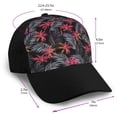 thumbnail image 2 of Yiaed Colorful Hawaii Palms Print Baseball Cap Dad Hat Polo Style Plain Blank Adjustable Size, 2 of 5