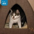 thumbnail image 3 of Pet Tent-Soft Bed for Dog and Cat by Best Pet Supplies - Brown Linen, 19" x 19" x H:19", 3 of 5