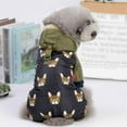 thumbnail image 2 of Pet Dog Clothes Warm Four-legged Jackets with Buckle Fashion Printed Cat Dog Clothing, 2 of 6