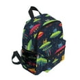 thumbnail image 2 of FORMRS School Backpack with Front Zippered Pocket 12" Student Travel Daypack, Colorful Space Cat, 2 of 6