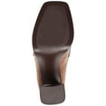 thumbnail image 6 of Journee Womens Ezzey Loafer Mid Stacked Heel Square Toe Pumps, Widths Available, 6 of 10