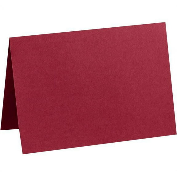 LUXPaper #17 Mini Folded Card, 2 9/16 x 3 9/16, Garnet Red, 50/Pack