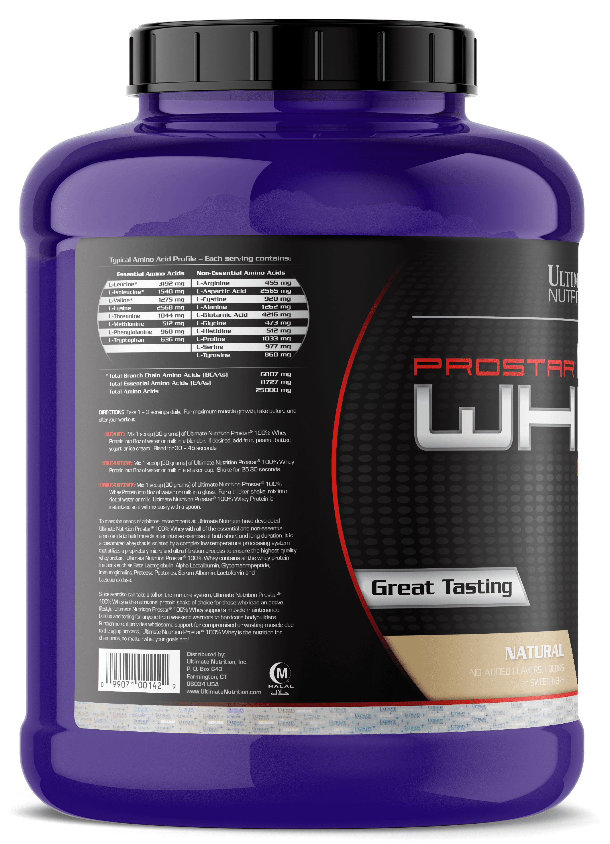 Ultimate Nutrition Prostar 100% Whey Protein Powder, Natural, 5.28 Pounds