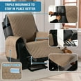thumbnail image 4 of Power Lift Recliner Chair Covers,100% Waterproof Chair Covers,Non Slip Electric Power Lift Recliner Covers for Recliner Chair with Pocket Large Recliner Chair Covers, Khaki, 4 of 6