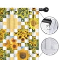 thumbnail image 4 of Blackout Kids Curtains,Sunflower Checkered Pattern Childrens Insulated Curtains Set Of 2,Bedroom Essentials,Toddler Room Decor 42x63in(106x160cm), 4 of 5