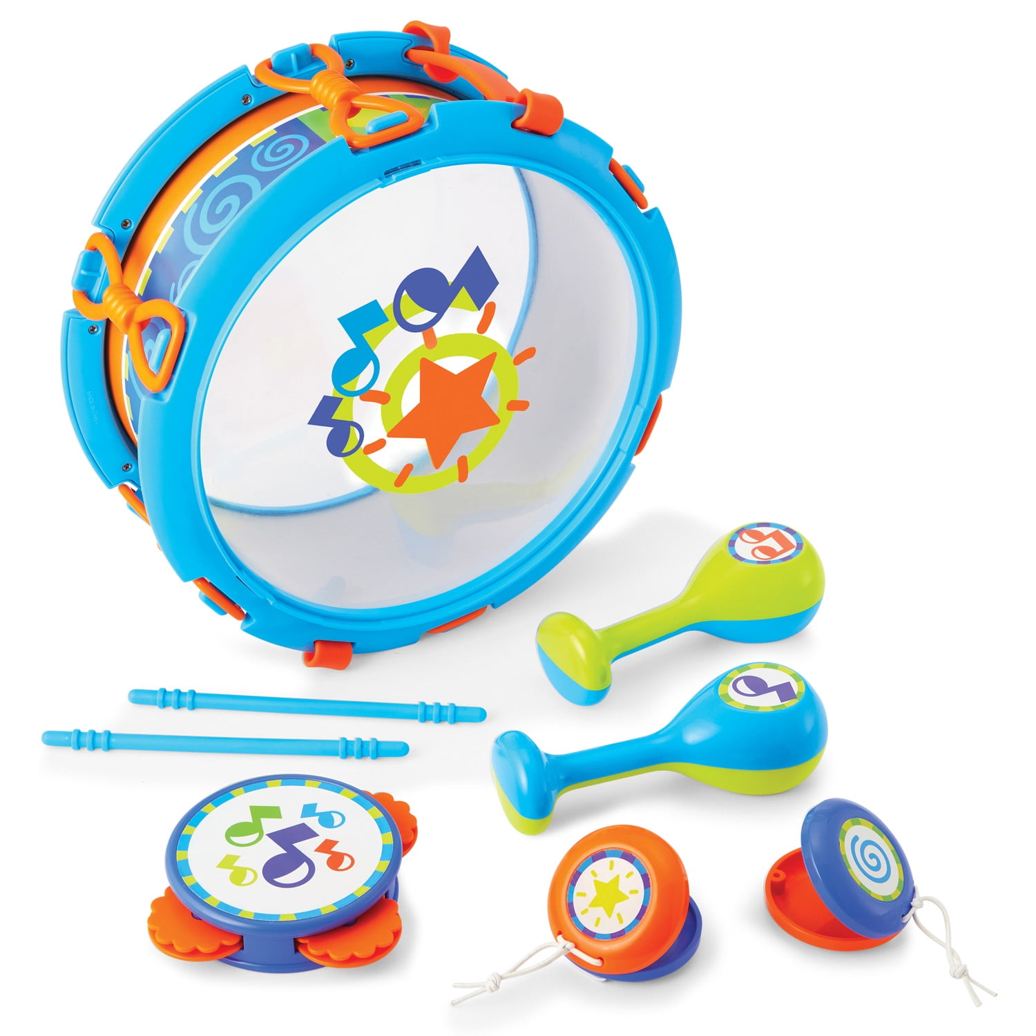 Musical Instruments Children’s Toy Drum Trumpet Tambourine Learning Toy SM 