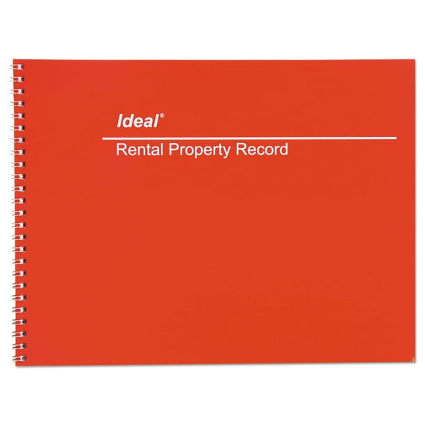 Dome Publishing Rental Property Record Book, 8 1/2 X 11, 60page Wirebound Book