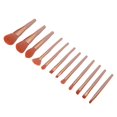 thumbnail image 4 of Brocha De Maquillaje, Juego De Brochas De Maquillaje, 12 Piezas De Cerdas Gruesas, Luz De Regalo Universal Uniformemente Extendida Combinada Para Principiantes Profesionales Para ANGGREK EA1410, 4 of 8