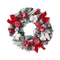 thumbnail image 2 of Corona navideña artificial, guirnalda colgante para árbol de Navidad, coronas navideñas para puertas. 30 cm de diámetro, 2 of 9