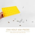 thumbnail image 3 of Phenofice Commemorative Coin Storage Box Plastic Yellow Compact Coin Dispenser Case 1Pcs, 3 of 8