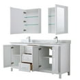 thumbnail image 4 of Wyndham Collection Wcv252572dunsmed Daria 72" Free Standing Double Vanity Set - Dark Gray, 4 of 7