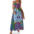 thumbnail image 1 of Pura Vida Costa Rica Lettrage Robe Sans Manches Citation Mignonne Robe de Danse, 1 of 4