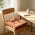 thumbnail image 5 of Dalxymotic Chair Cushion, 15x15 Inch Corduroy Thick Padded Seat Pad, Soft Tufted Comfort Pad, Durable Kitchen Seat Base, for Dining Office Home Chair Room, 5 of 6