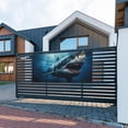thumbnail image 5 of Zufioo 3D Realistic Shark Print Holiday Banners, Party Banners, Hanging Flags, Bar Shopping Mall Garden Wall Decorations, Holiday Decoration Supplies-Medium, 5 of 8
