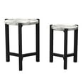 thumbnail image 2 of Furniture of America Elgan Wood 2-Piece Nesting Tables in Brushed Brown Gray, 2 of 11