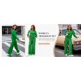 thumbnail image 4 of Womens 2 Piece Outfits Long Sleeve Crewneck Tops and Wide Leg Pants Set Casual Tracksuits with Pockets, 4 of 9