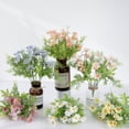 thumbnail image 4 of Riguas 1 Bouquet Artificial Flowers 7 Branches 14 Flower Heads Realistic Looking Not Withered Unfading Decorate Vibrantly Colored Wedding Decoration Plastic Artificial Flower for Party, 4 of 8