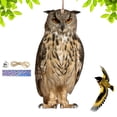 thumbnail image 4 of Bird Repel Scarecrow, Owl Scarecrow Scarer Pendant, Decorative Scarer Pendant with Bell, Fake Bird Scare Device, Waterproof Patio Balcony Garden Decorations, 4 of 10