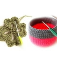 thumbnail image 4 of Traje de gancho de ganchillo Irfora Traje de ganchillo de ganchillo de óxido de aluminio con funda de cuero rojo rosa de 100 piezas 22 Herramienta de tejido de ganchillo de ganchillo de metal Irfora Traje de gancho de ganchillo, 4 of 7