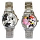 thumbnail image 2 of Disney-Reloj de Mickey Mouse y Minnie para niños y niñas, cronógrafo de cuarzo de acero, dorado y plateado, ideal para estudiantes y adultos, regalo de cumpleaños, novedad, 2 of 5