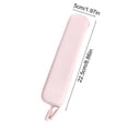 thumbnail image 2 of Pink Student Pencil Pouch Desktop Stationery Organizer Silica Gel 8.86X1.97X0.79 In Ample Storage Space Well Structured Shape Secure Zipper Closure Lightweight Portable, 2 of 7