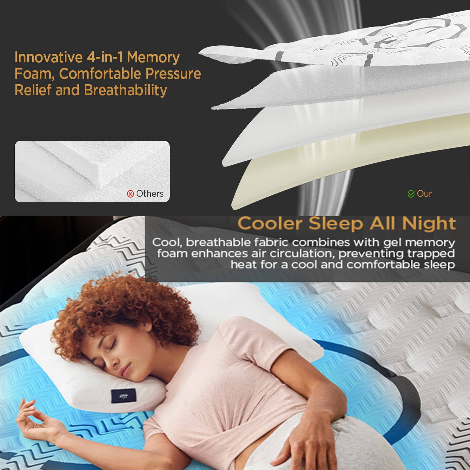 GREOO Twin Mattress Extra Firm in a box