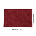 thumbnail image 3 of Table Runner Placemats,Double-Sided Heat Insulating Dining Mats With Stylish Western Design,Soft Luxurious Feel Protects Tables From Hot Dishes,Modern Decorative Dining Room and Kitchen Use-Wine, 3 of 6