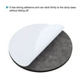 thumbnail image 4 of Uxcell 4.7" Dia. Adhesive Non-Slip Backed Felt, 2 Pcs 5mm Thick Round Lamp Base Anti-Slip Mat Anti-Scratch Pad, Brown, 4 of 6