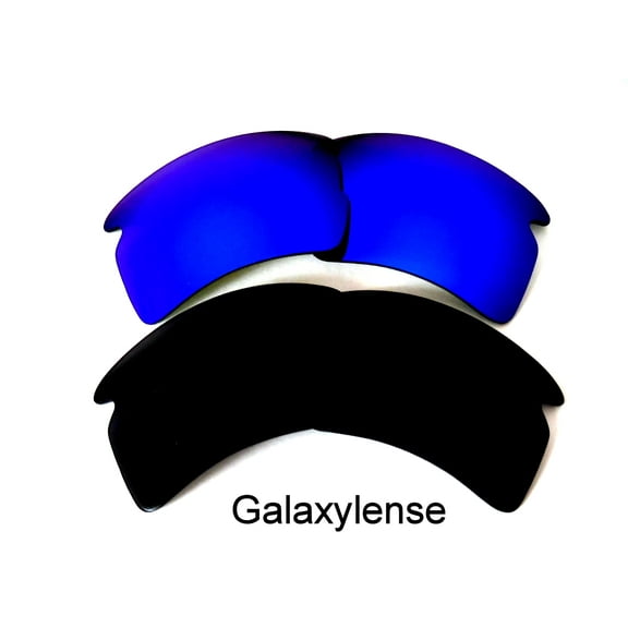 Galaxy Replacement Lenses for Oakley Flak_2.0_XL Black & Blue Color  100% UVAB