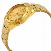 Seiko Mens Series 5 Automatic Gold Dial Watch SNKL48