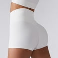 thumbnail image 1 of Pantalones Cortos De Sujetador Deportivo, Transpirable, Cintura Alta, Elástico, Un Hombro, Conjunto De Entrenamiento, Ajuste Del Vientre Para Correr ANGGREK Blanco XL, 1 of 6