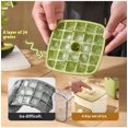 thumbnail image 4 of Machine à Glaçons à Pression - Bac à Glaçons avec Tiroir et Bac de Rangement - Grille à Glaçons Réutilisable pour Café, Cocktails et Jus - Idéale pour les Cuisines Domestiques - Machine à Glaçons Portative - Vert, 4 of 5
