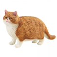thumbnail image 1 of Estatuilla de Gato Realista Strade Fareast Limited Figura de Gato de Simulación en Miniatura Marrón 3 Piezas, 1 of 8