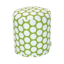 Majestic Home Goods Large Polka Dot Indoor Ottoman Pouf