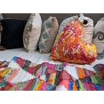 thumbnail image 6 of DaDa Bedding Hand-Made Sewn Marble Painted Heart Shaped Reversible Colorful Throw Pillow - 16” x 14”, 6 of 9