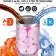 thumbnail image 3 of 30oz Handheld Travel Tumbler with Handle – Double Wall Stainless Steel Insulated Cup, Flip Straw Lid, Leak-Proof & BPA-Free for Hot and Cold Drinks – Durable Coffee & Juice Mug Pink, 3 of 7