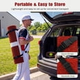 thumbnail image 6 of Costway Softball Pitching Mat with Pitching Mound, Anti-Fade Turf & Anti-Slip Foam Backing Red, 6 of 10