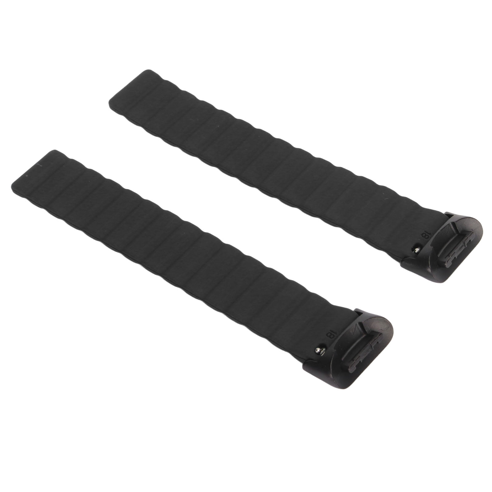 Riousery Premium Magnetic Watch Band, Adjustable Quick Release Silicone Watch Strap Accessory, Waterproof Replacement Wristband for Smartwatches - Perfect Fit for Charge 5, Black