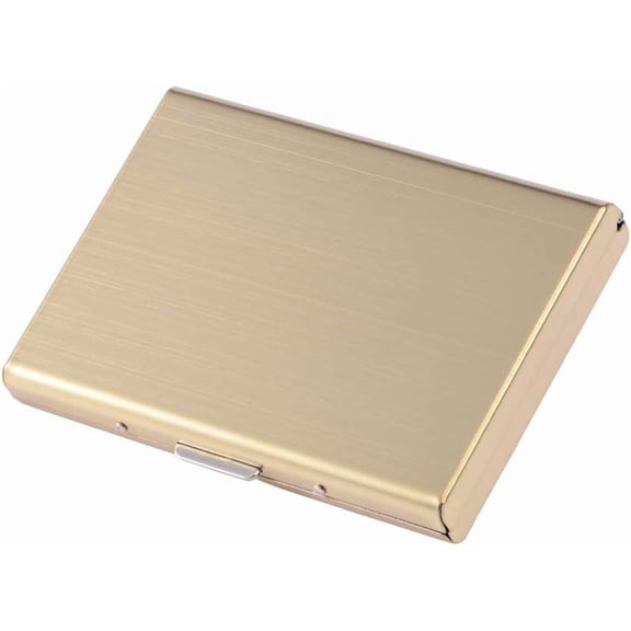 Tonatita Card Holder for Men & Women, Ultra Thin Stainless Steel Wallet Slim Metal Case for Travel and Work, Family or Friends, Black, Classic