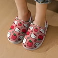 thumbnail image 7 of Kids Slippers Hello Kitty House Slippers Warm Soft Plush Slipper Anti-Slip Winter Fluffy House Shoes for Boys Girls, 7 of 7