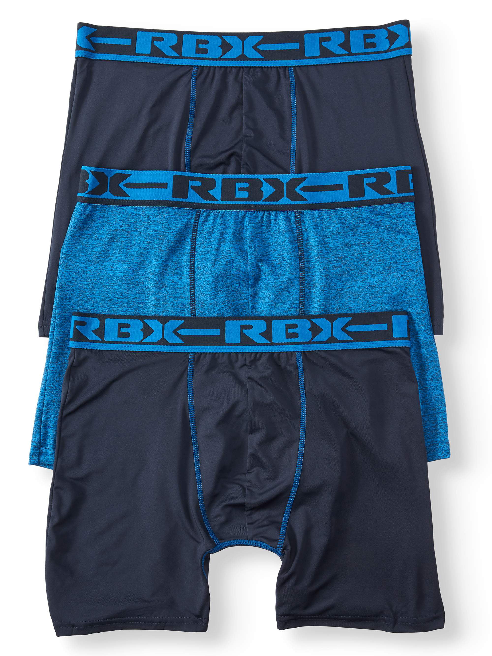 RBX - RBX Men's Performance Boxer Briefs, 3-Pack - Walmart.com ...