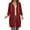 Red1, variant on yillto Womens Long Jacket Hoodie Sweatshirts Full Zip up Comfy Warm Fashion Fall Casual Coats with Pockets