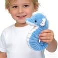 thumbnail image 4 of 11in Cute Blue Seahorse Plush Toy, Soft Ocean Animal Stuffed Doll, Aquatic Theme Decorative Figure, Cuddly Marine Life Plushie, Sea Creature Gift, 4 of 7