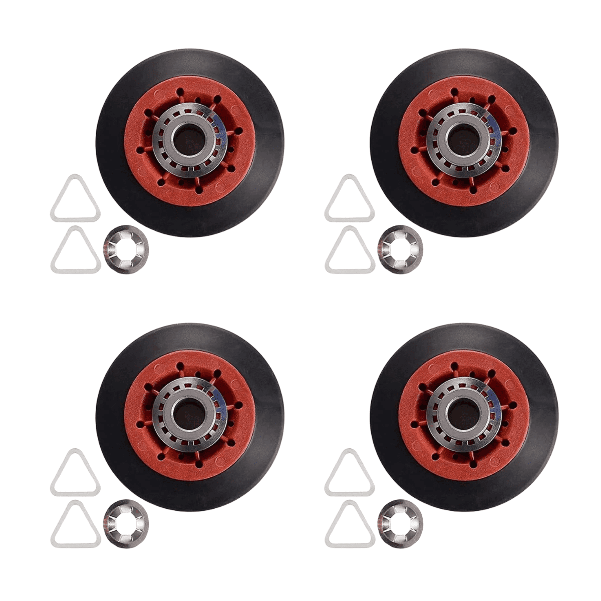 Scaroo WP8547168, 8547174V, WPW10314173 X 4  Whirlpool Maytag Dryer Belt, 4 Roller, Idler Kit