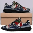 thumbnail image 3 of American Flag Eagle Wreath With U S Air Force Shoes Women's Fashion Sneakers Tennis Running Shoes for Men Women Black Size 13, 3 of 7