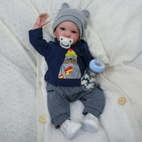 WOOROY Realistic Reborn Baby Dolls Boy - 19 Inch Lifelike Newborn Baby Dolls Handmade Real Life Baby Dolls Reborn Toddler with Soft Cloth Body Gift Toys for Kids Age 3