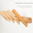 thumbnail image 3 of Gancho de pared de madera de haya con varilla redonda para colgar ropa en el pasillo, sin perforaciones, para puerta trasera de madera, perchero de pared, 3 of 5