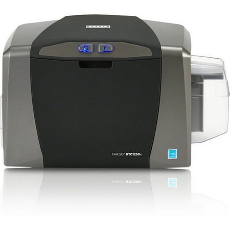 Fargo DTC1250e Single Sided Desktop Dye Sublimation/Thermal Transfer Printer, Color, Card Print, USB
